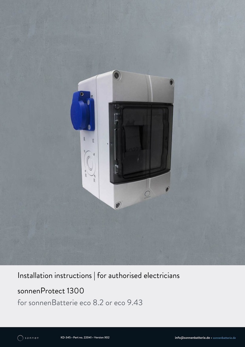 Sonnen Protect 1300 installation instructions