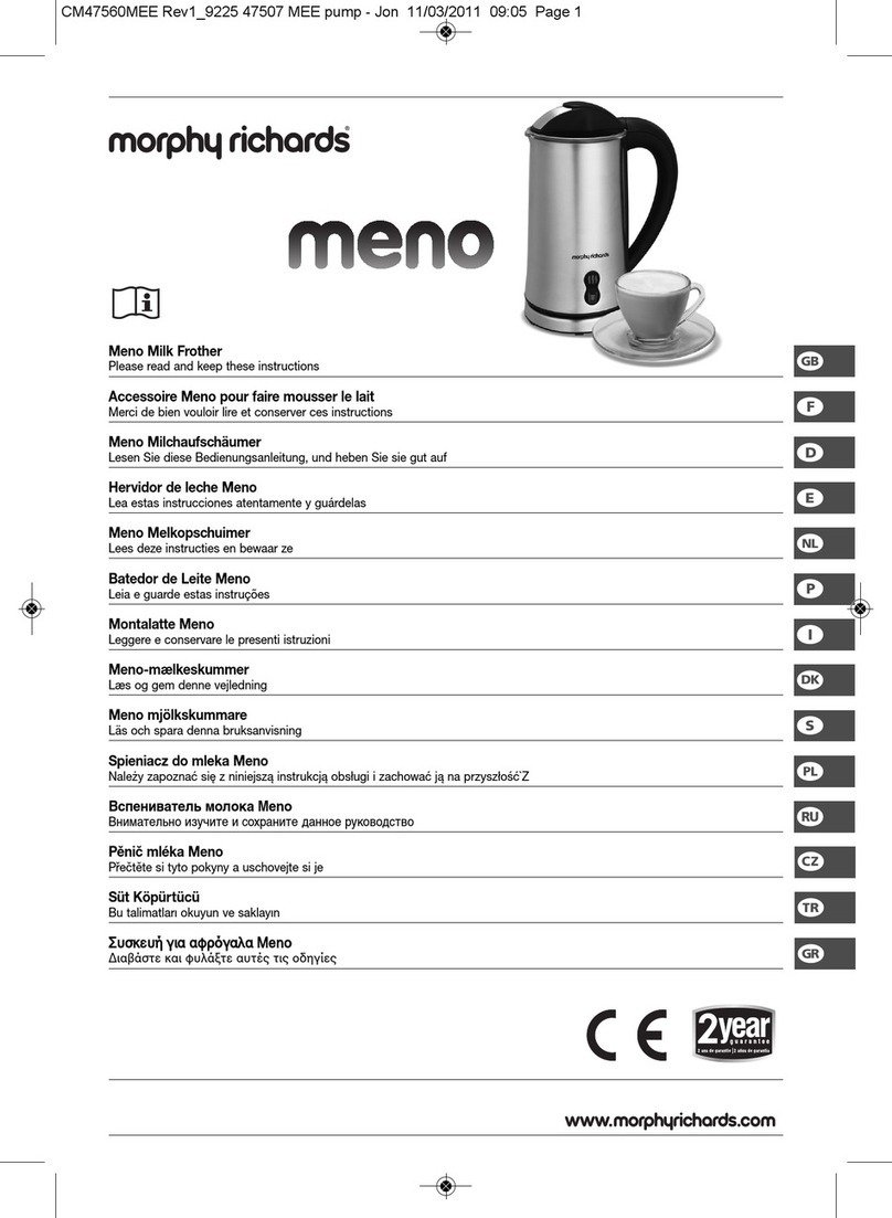Morphy Richards MENO ONE CUP instructions
