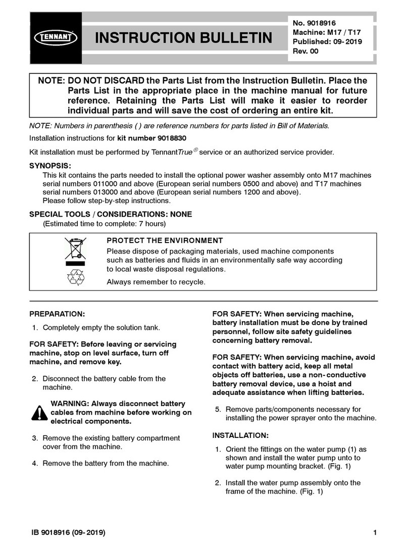 Tennant M17 Series Instruction bulletin