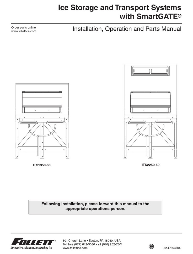 Follett SmartGATE ITS2250-60 Installation, operation, and parts manual
