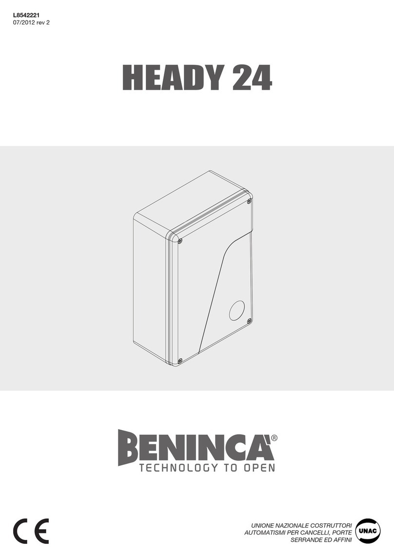 Beninca HEADY 24 User manual