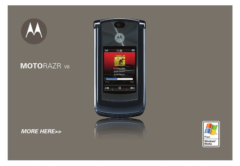 Motorola MOTORAZR V8 User manual
