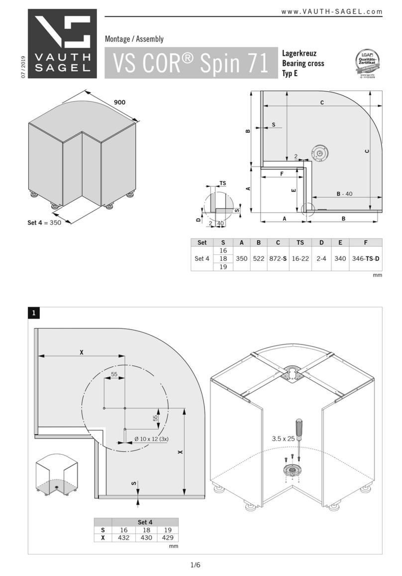 Vauth-Sagel VS COR Spin 71 Assembly instructions