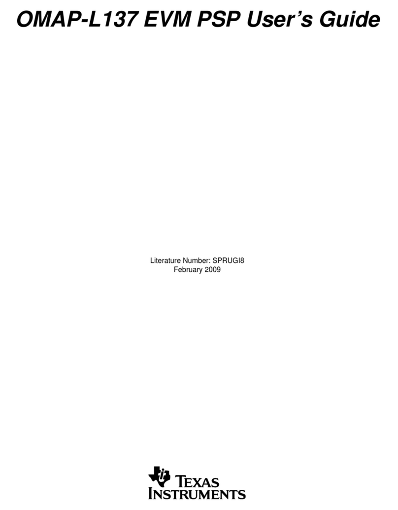 Texas Instruments OMAP-L137 EVM User manual