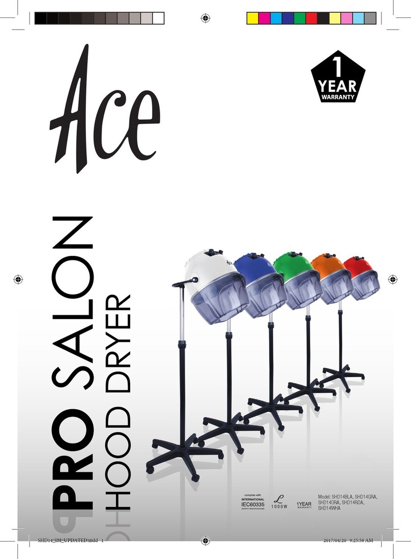 Ace Pro Salon SHD14BLA user manual