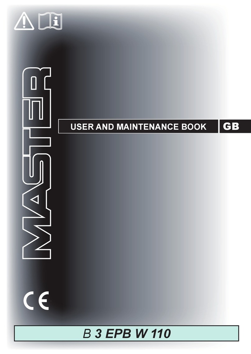 Master B 3 EPB W 110 User and Maintenance Book Master B 3 EPB W 110 User and Maintenance Book