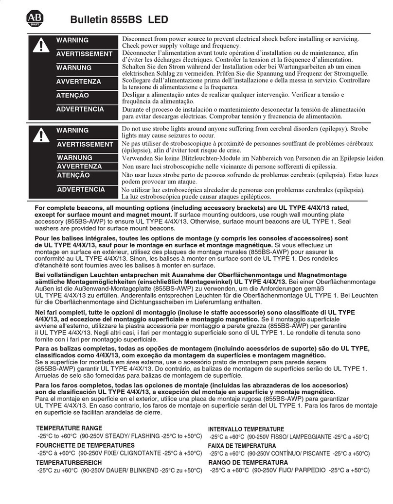Rockwell Automation Bulletin 855BS LED manual