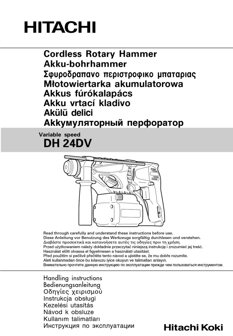 Hitachi DH 24DV Handling instructions