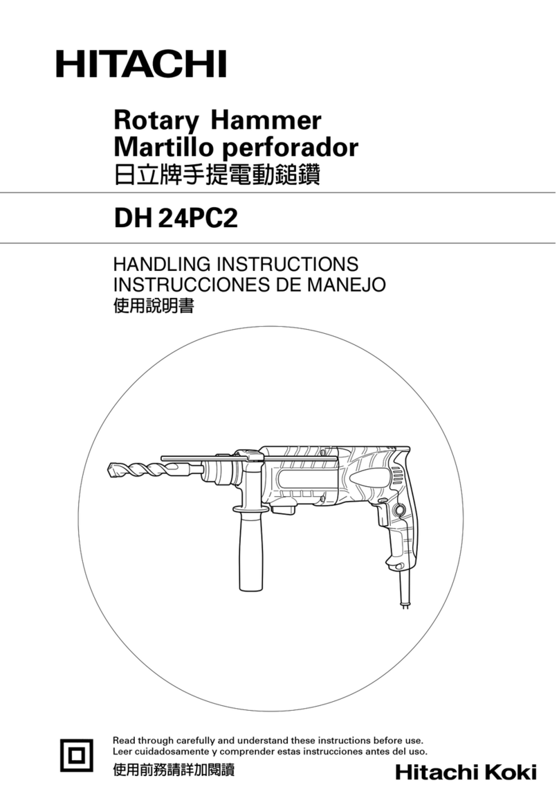 Hitachi DH 24PC2 Handling instructions