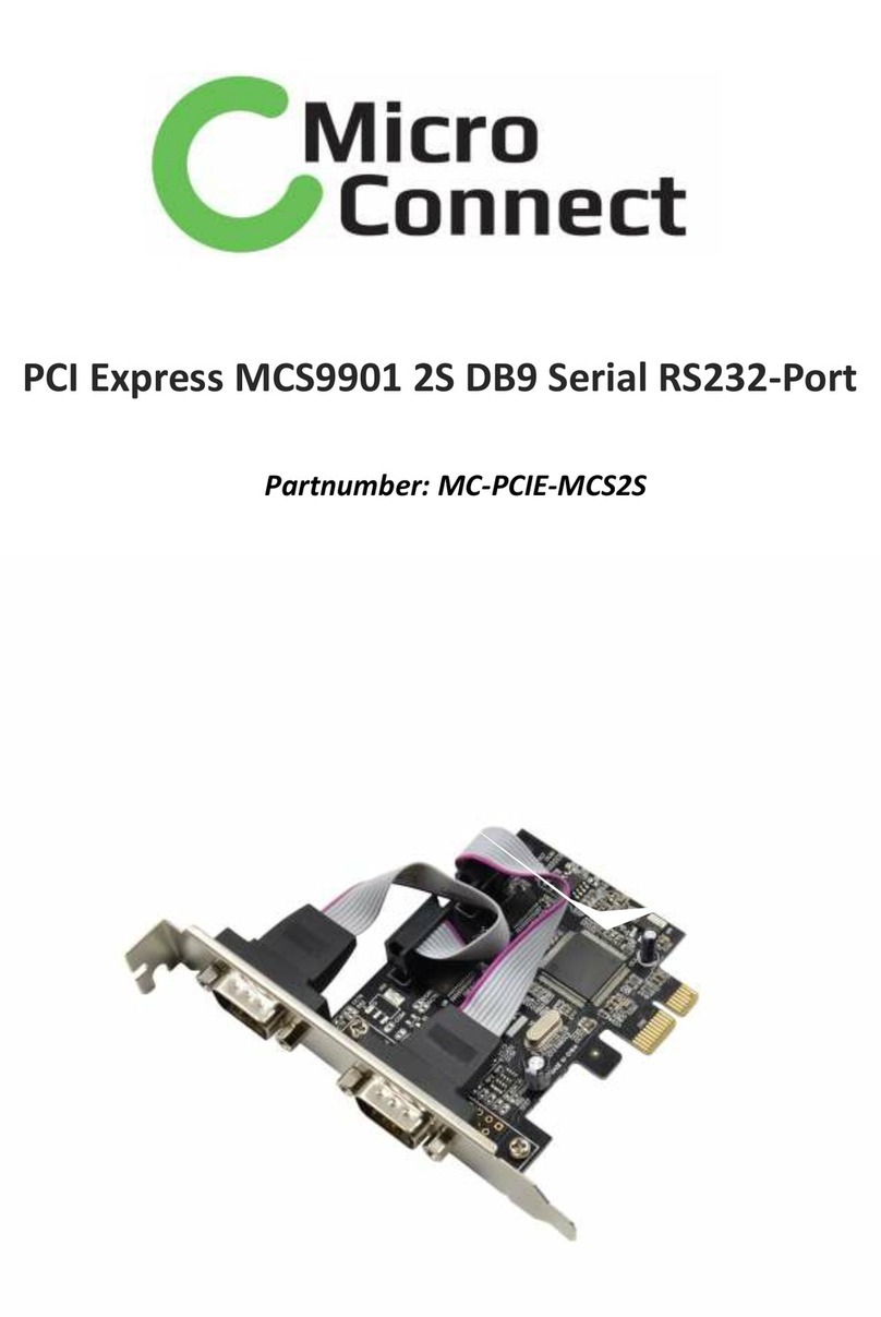 MicroConnect MCS9901 quick start guide