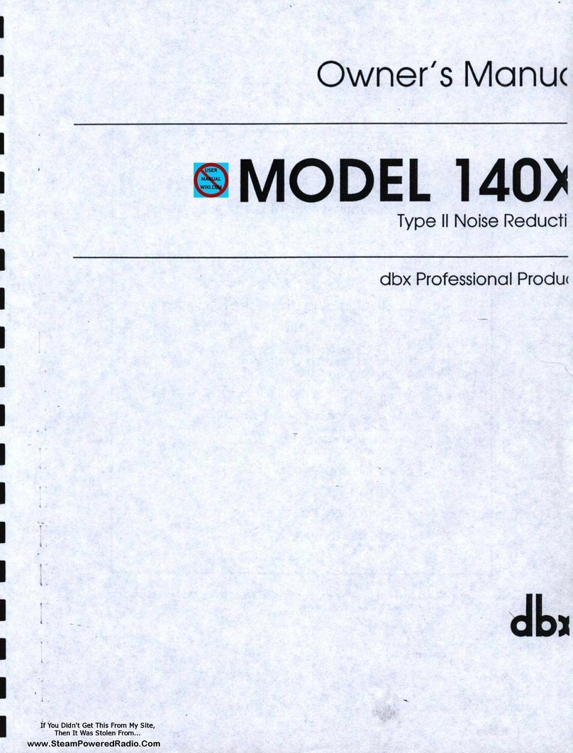 dbx 140X User manual