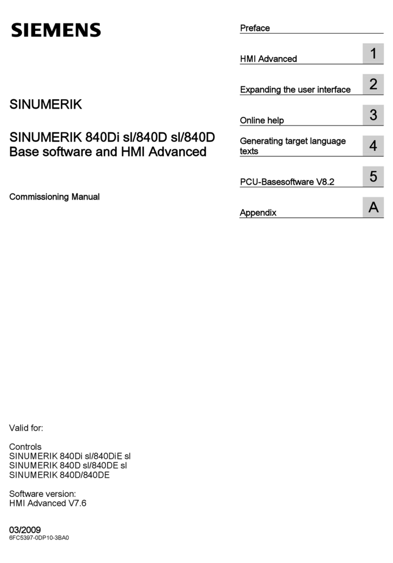 Siemens SINUMERIK Commissioning manual