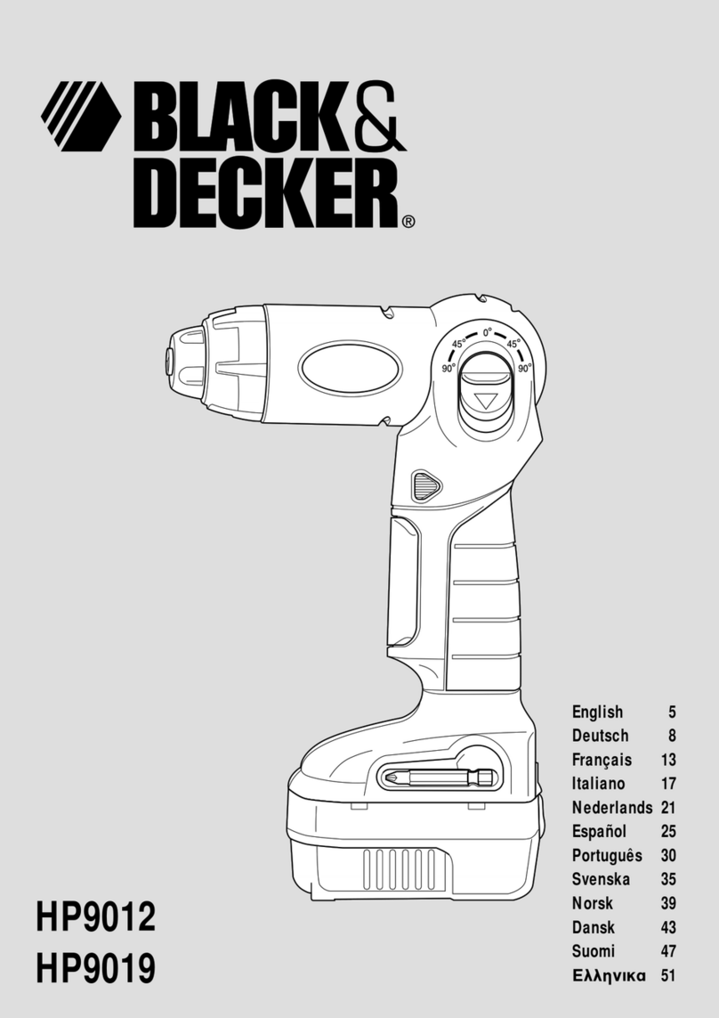 Black & Decker HP9012 User manual