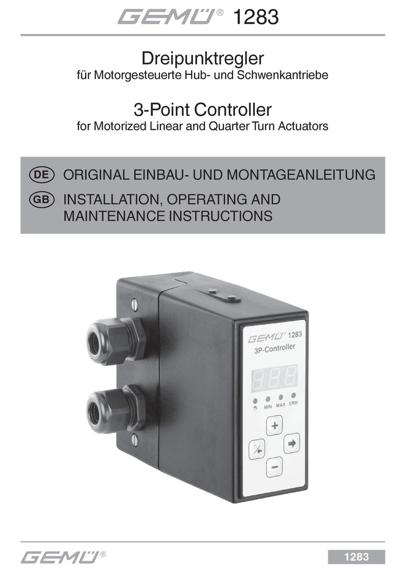 Gemu 1283 Installation, operating and maintenance instructions