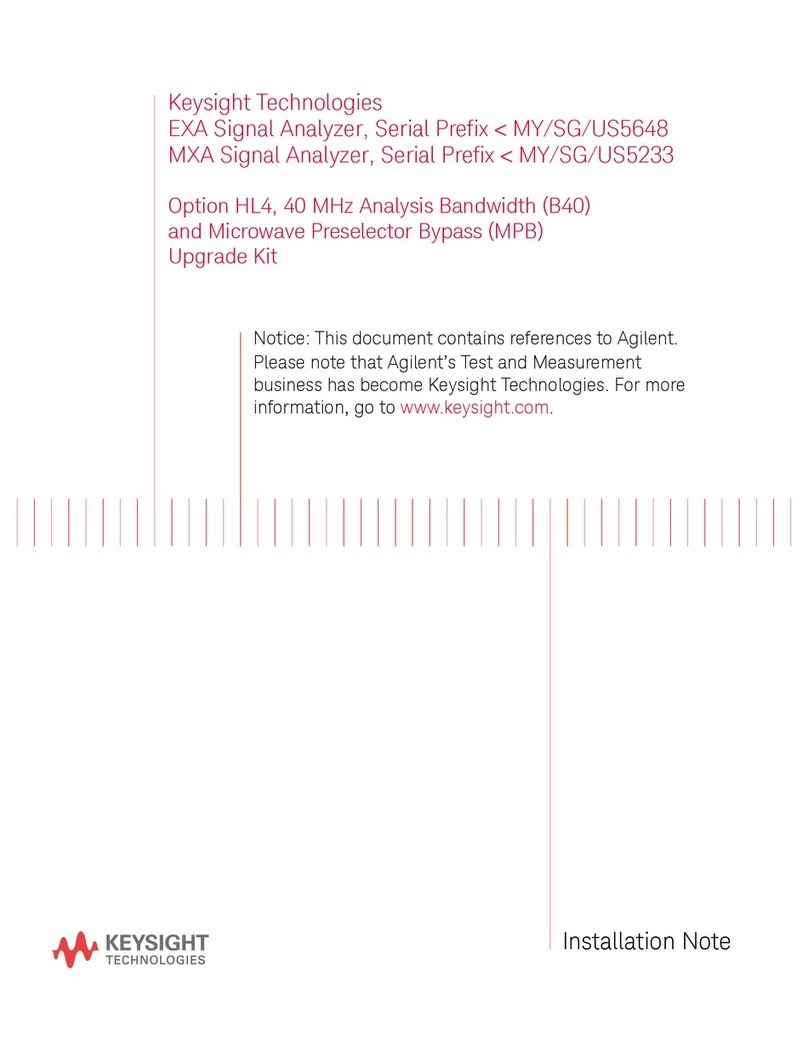 Keysight Technologies N9020A Installation note