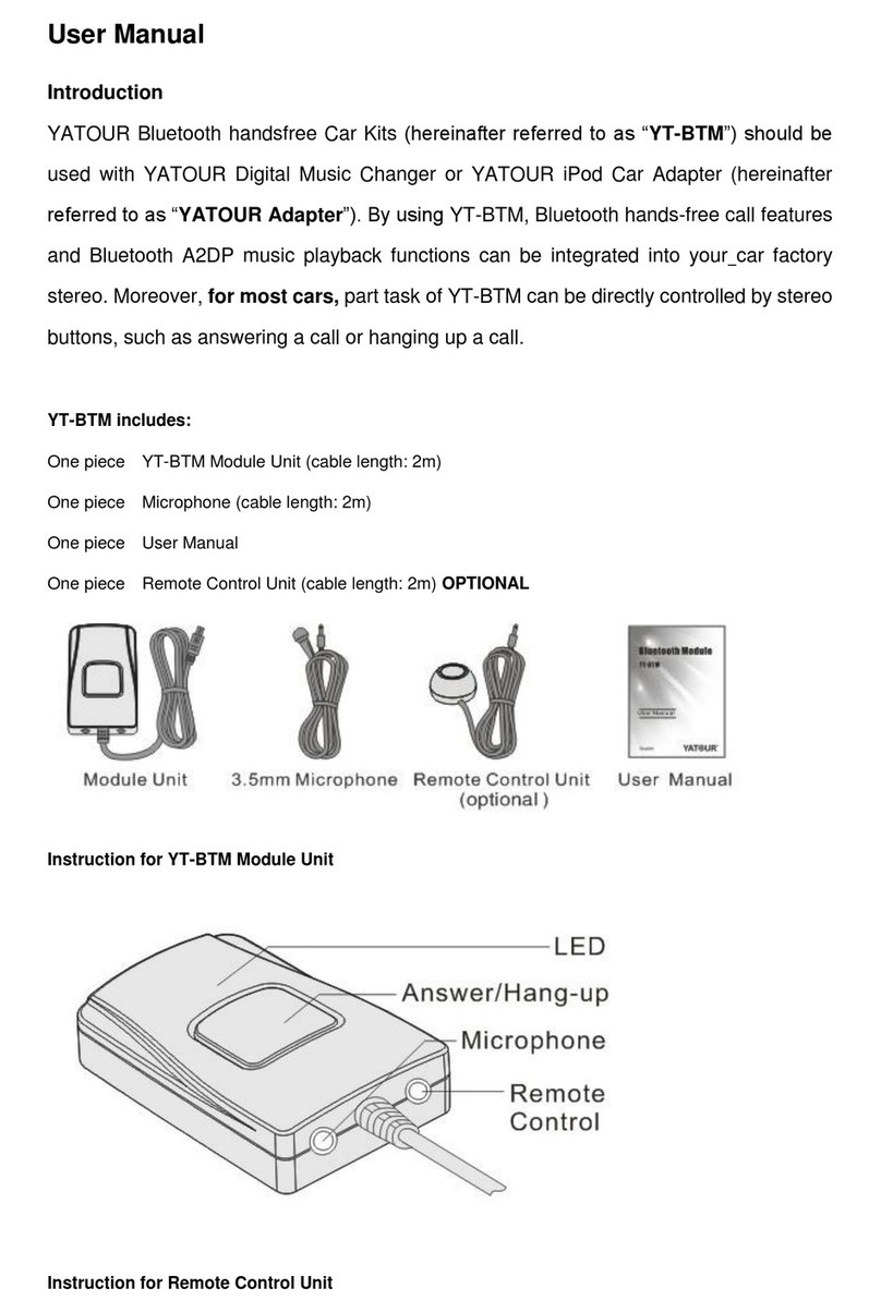 YATOUR YT-BTM user manual YATOUR YT-BTM user manual
