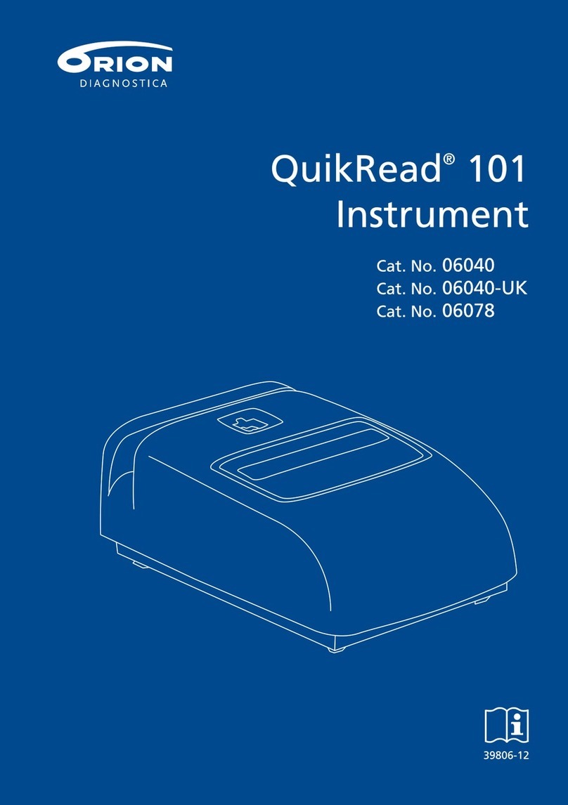 Orion Diagnostica QuikRead Instrument 101 manual Orion Diagnostica QuikRead Instrument 101 manual