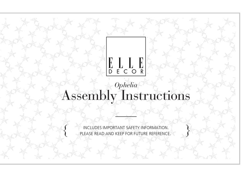 Elle Decor Ophelia Assembly instructions