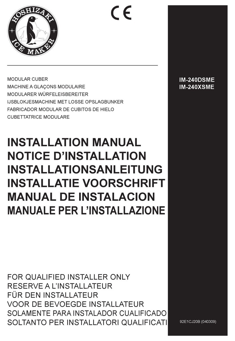 Hoshizaki IM-240DSME installation manual
