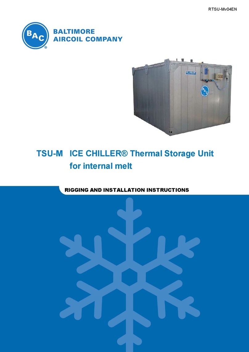Baltimore Aircoil Company ICE CHILLER TSU-M Series Rigging and installation instructions