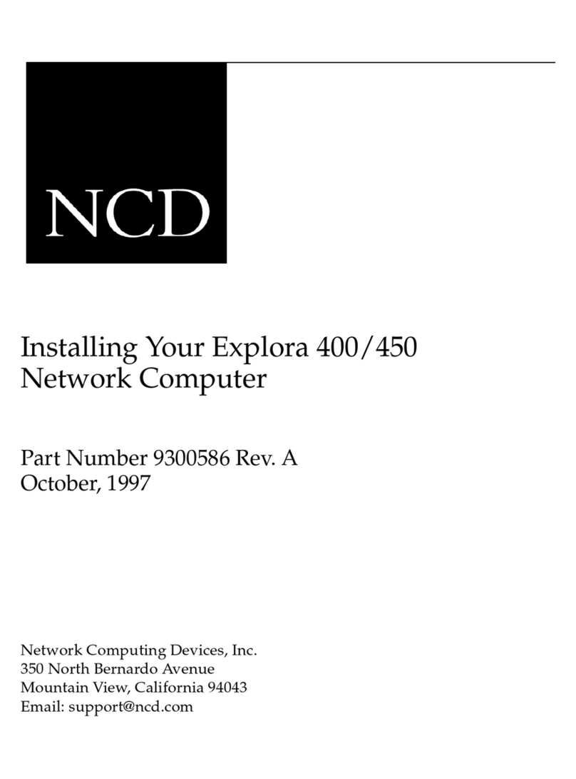 NCD Explora 450 Series Installing instructions