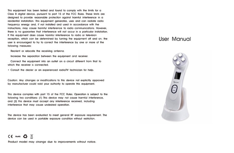My Beauty Beam Rejuvene user manual