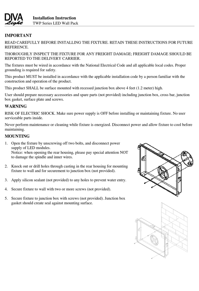 DIVA Light TWP Series Installation instruction