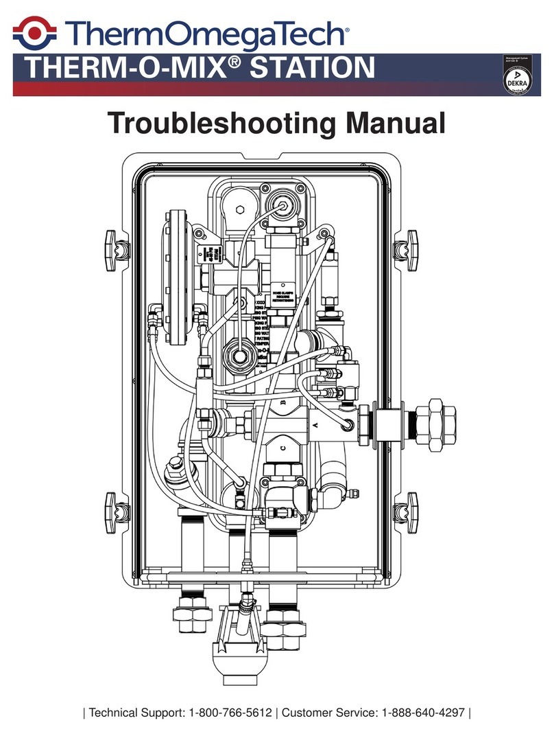 ThermOmegaTech THERM-O-MIX STATION troubleshooting manual