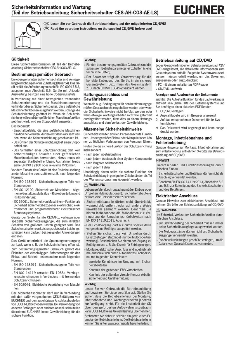 EUCHNER CES-AH-C03-AE-LS Original instructions