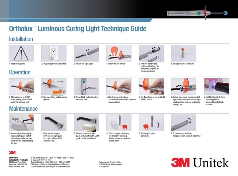 3M Unitek Ortholux Technique guide