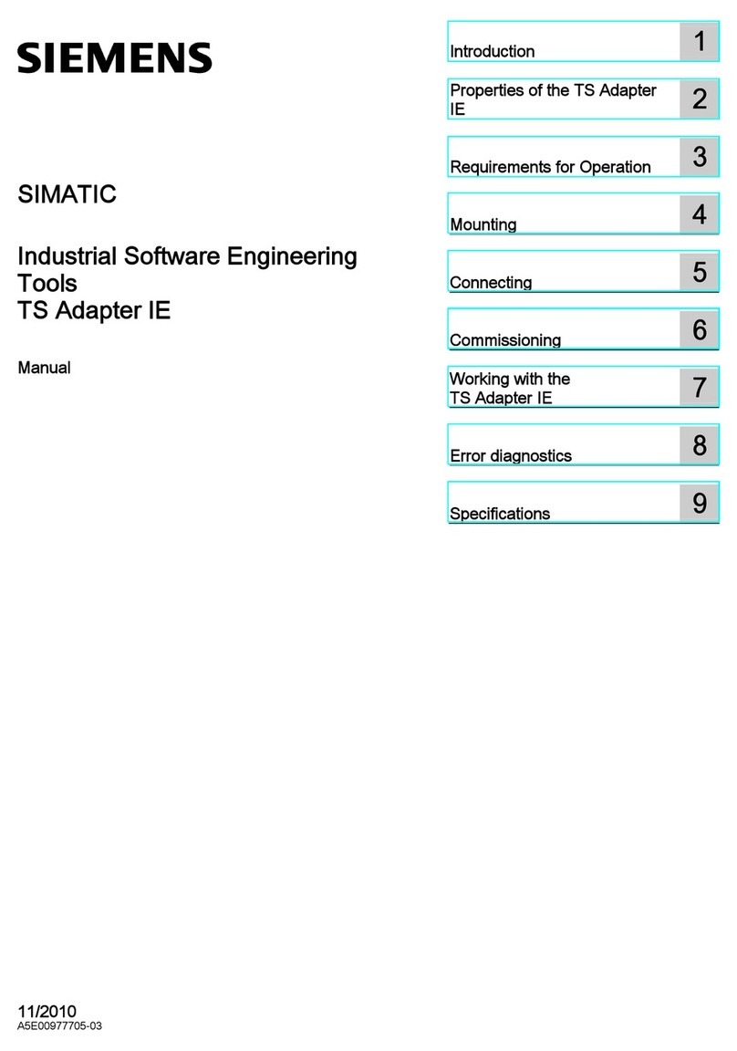 Siemens SIMATIC TS Adapter IE manual
