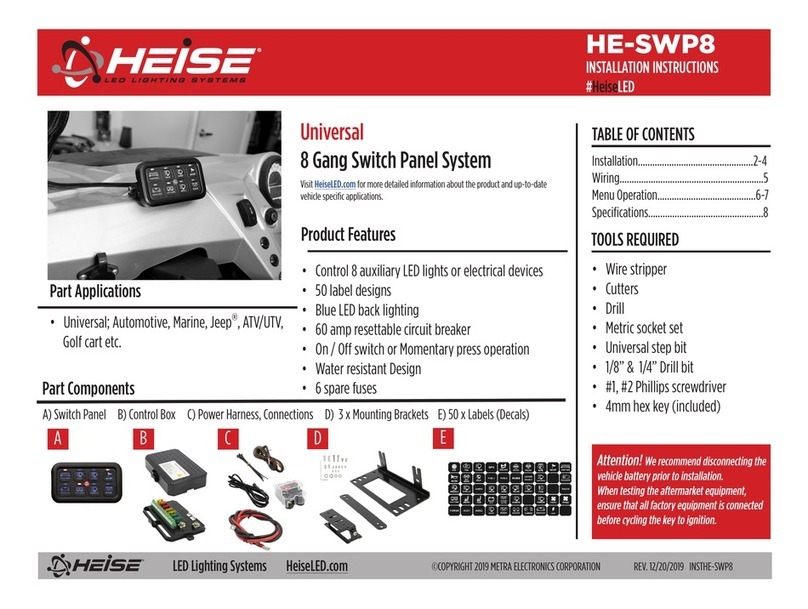 Heise HE-SWP8 installation instructions