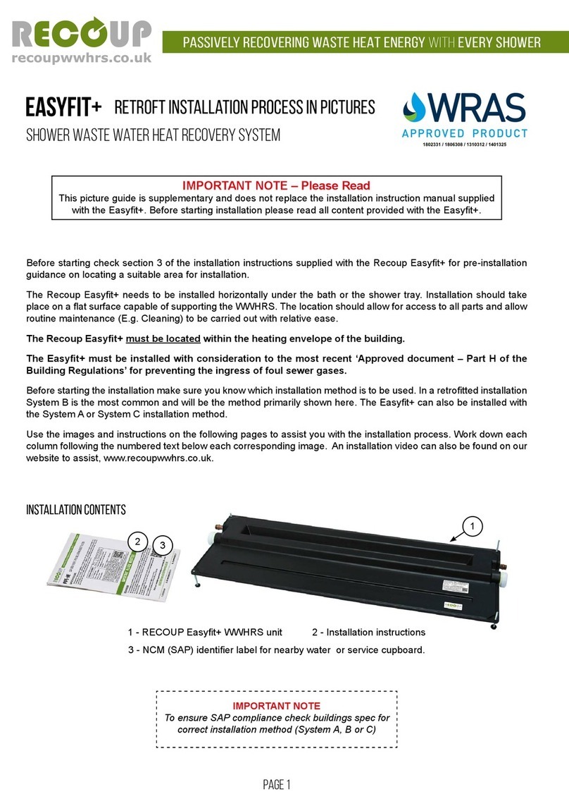 RECOUP EASYFIT+ installation instructions RECOUP EASYFIT+ installation instructions