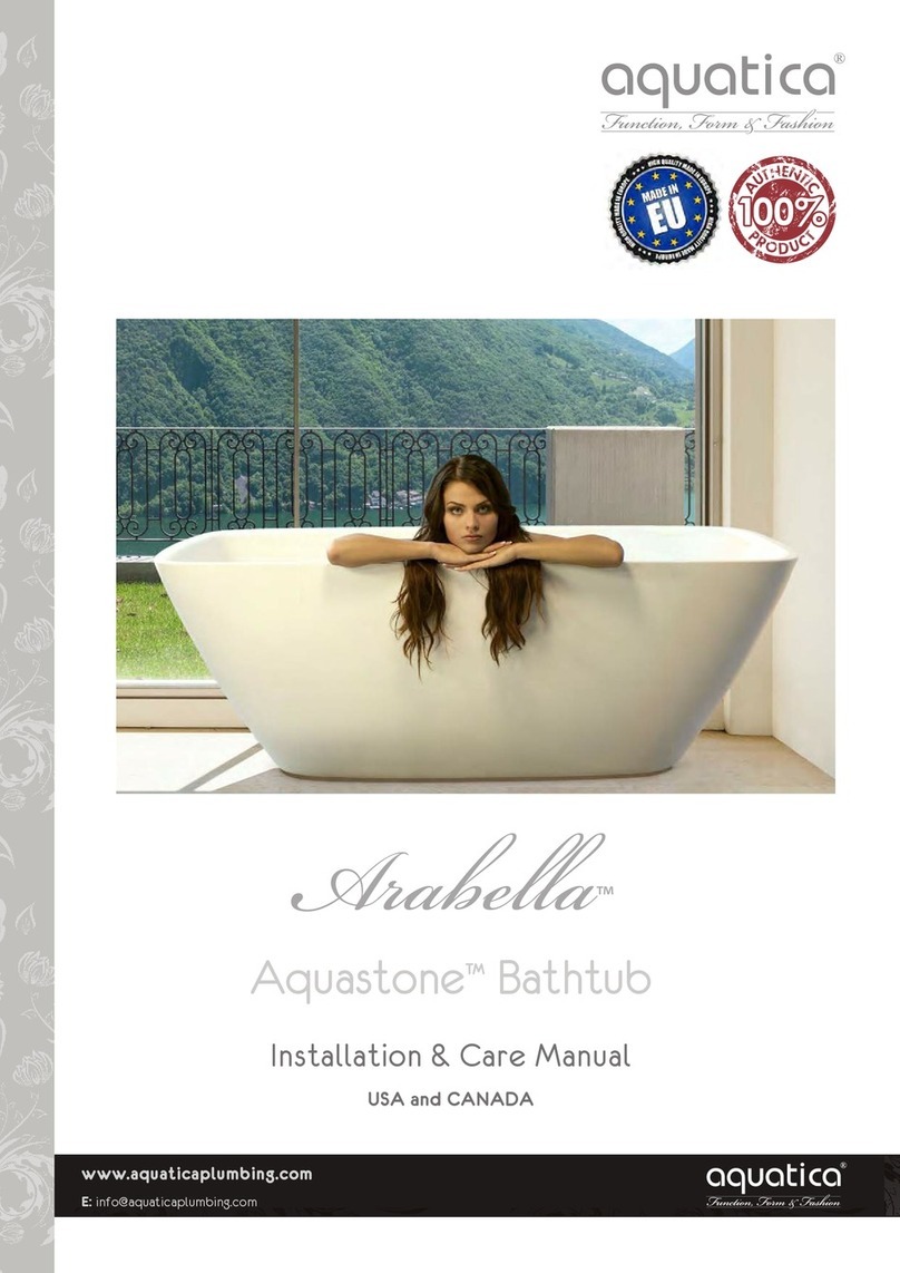 Aquatica Digital Arabella Aquastone Bathtub User manual Aquatica Digital Arabella Aquastone Bathtub User manual