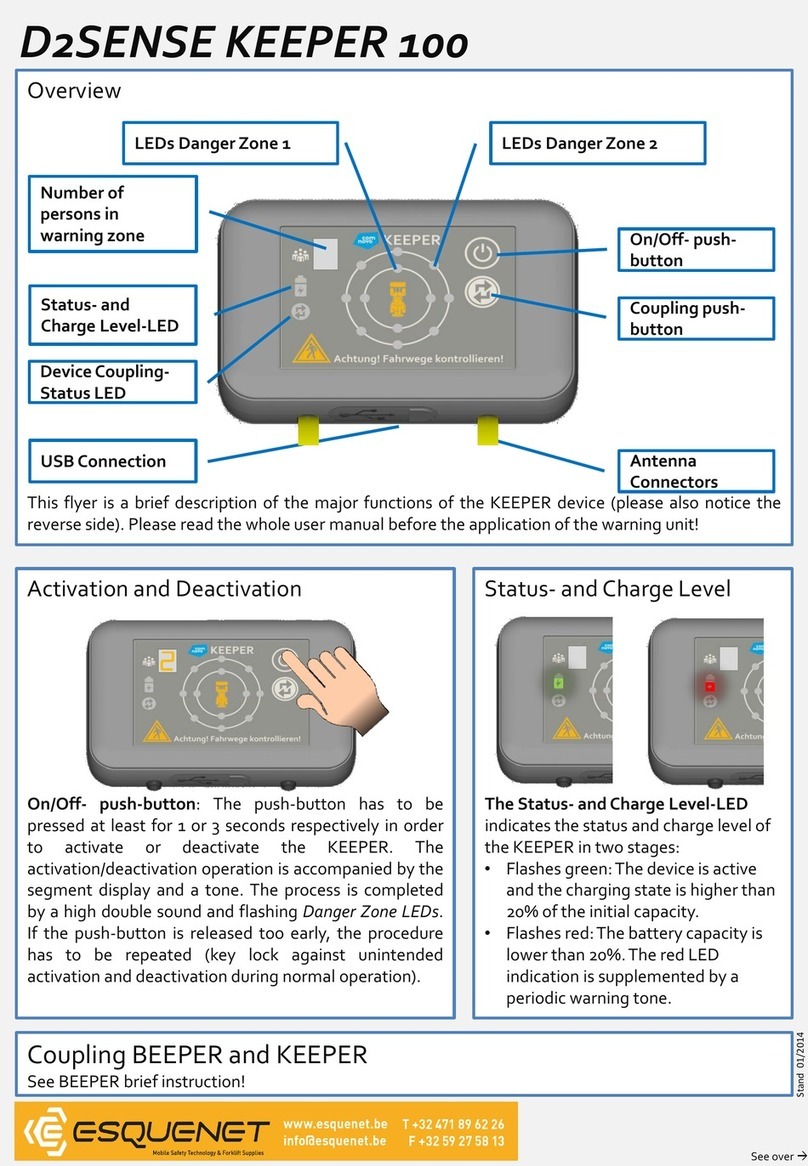 Esquenet D2SENSE KEEPER 100 user manual Esquenet D2SENSE KEEPER 100 user manual