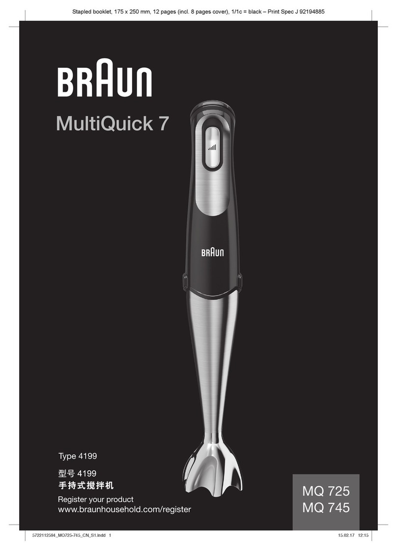 Braun Multiquick MQ 725 Quick guide
