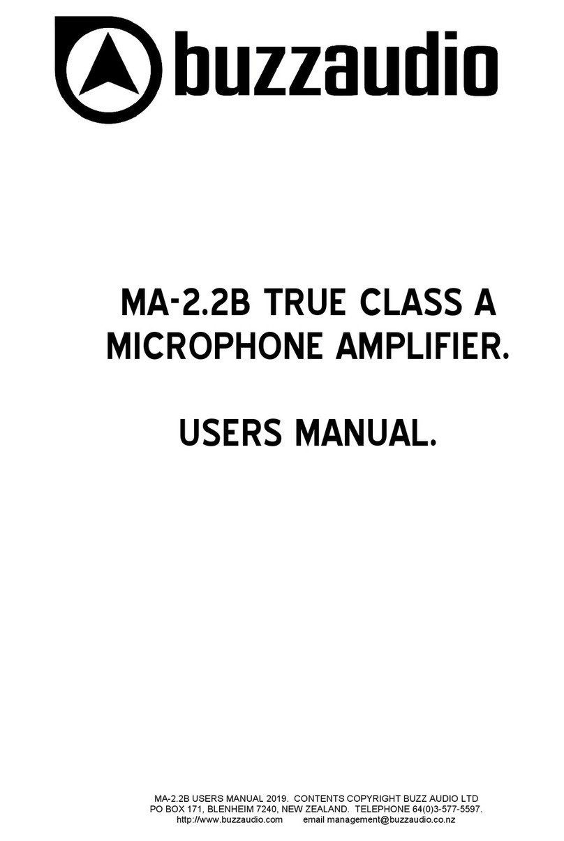 Buzzaudio MA-2.2B user manual
