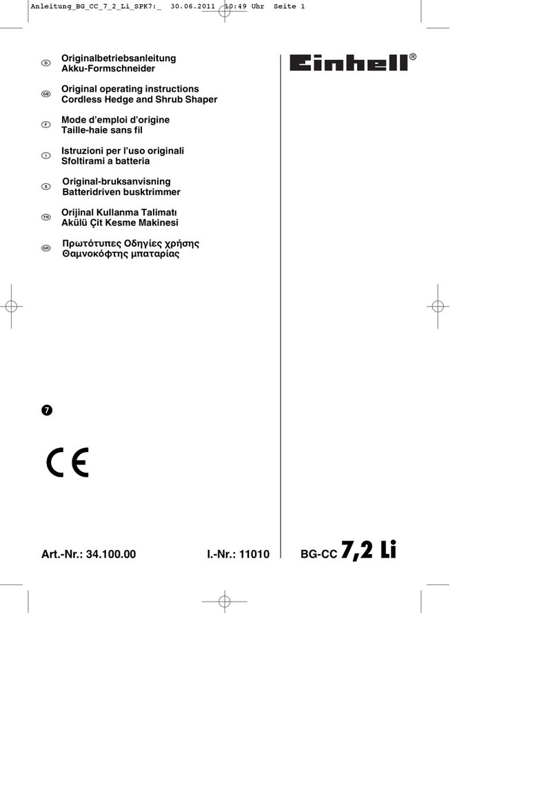 EINHELL BG-CC 7,2 Li Original operating instructions