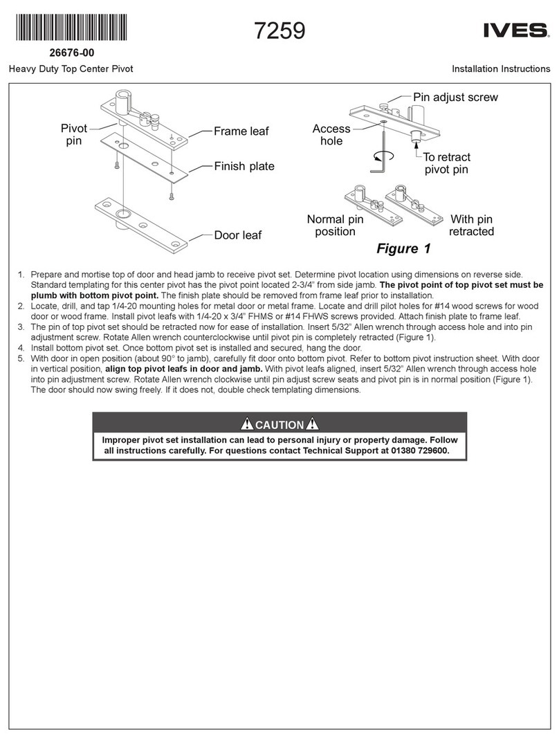 Ives 7259 installation instructions