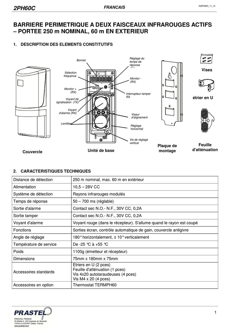 PRASTEL 2PH60C User manual