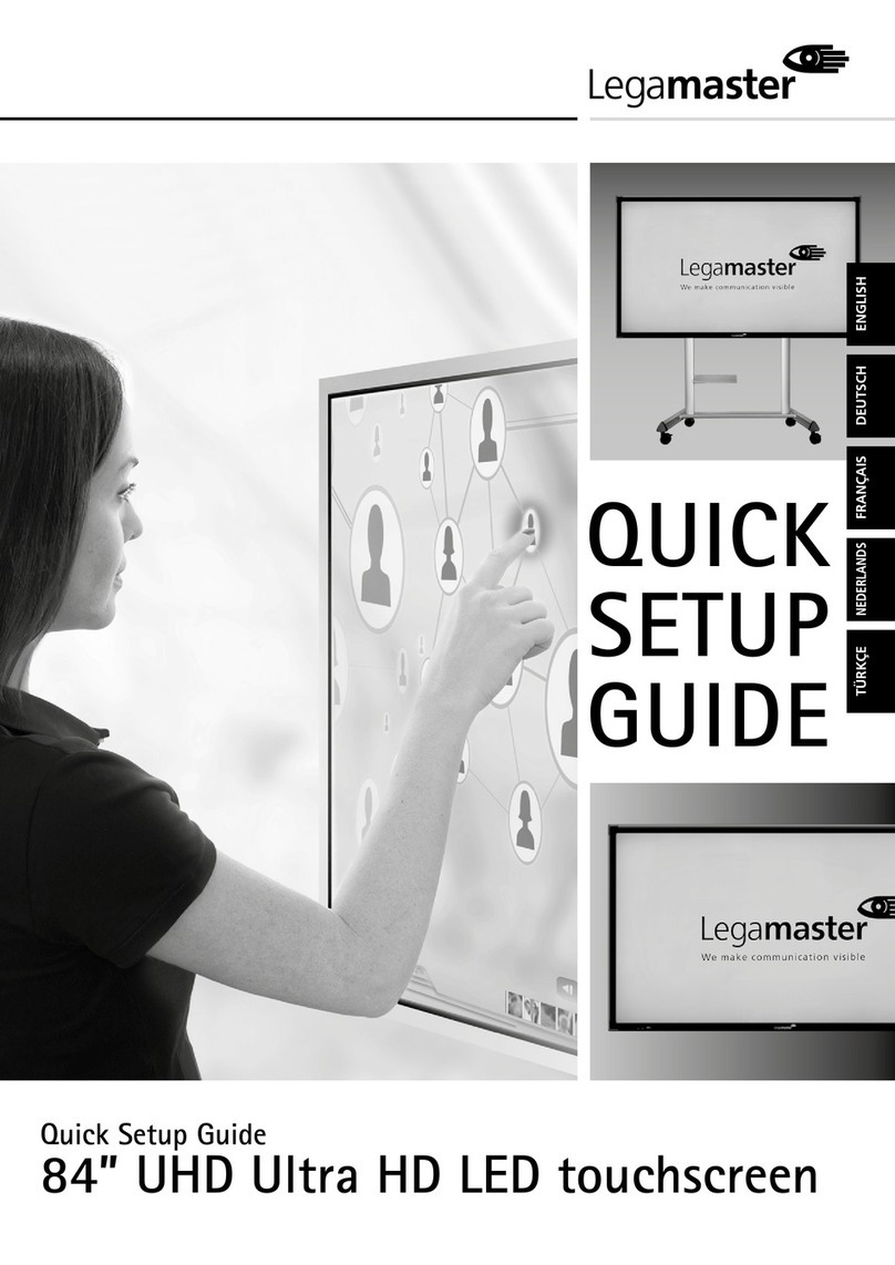 Legamaster e-Screen 84 UMD Quick setup guide
