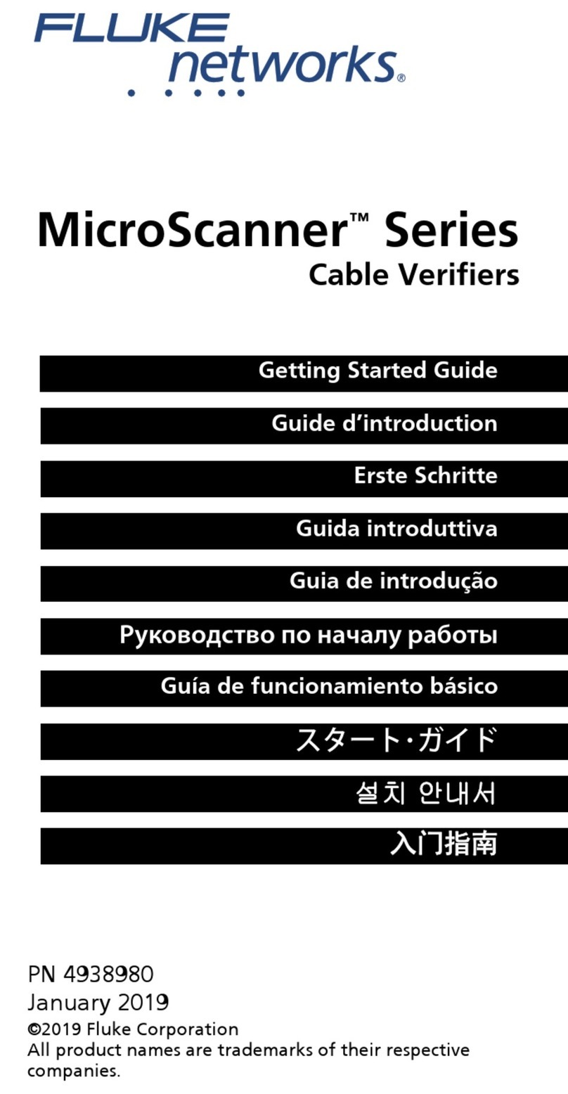 Fluke MicroScanner Series User manual Fluke MicroScanner Series User manual