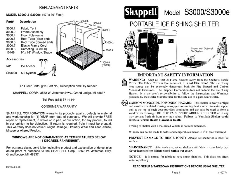 Shappell S3000 Setup instructions