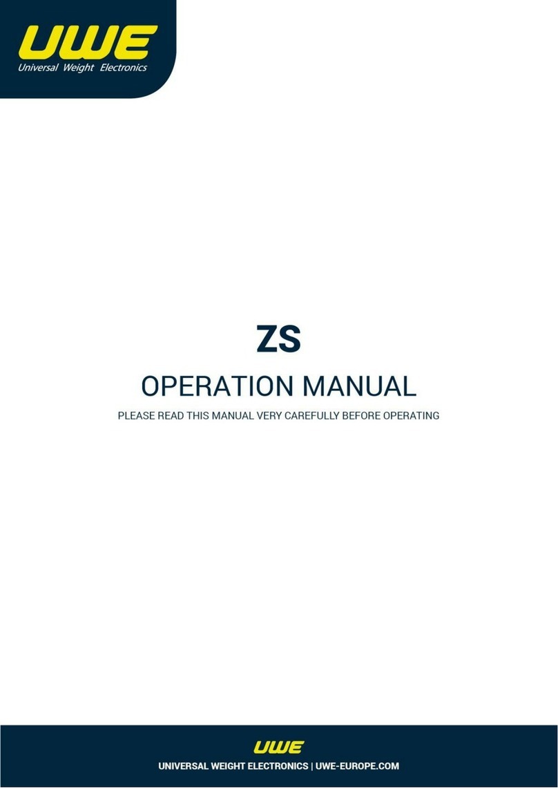 Universal Weight Electronics ZS Series Operation manual