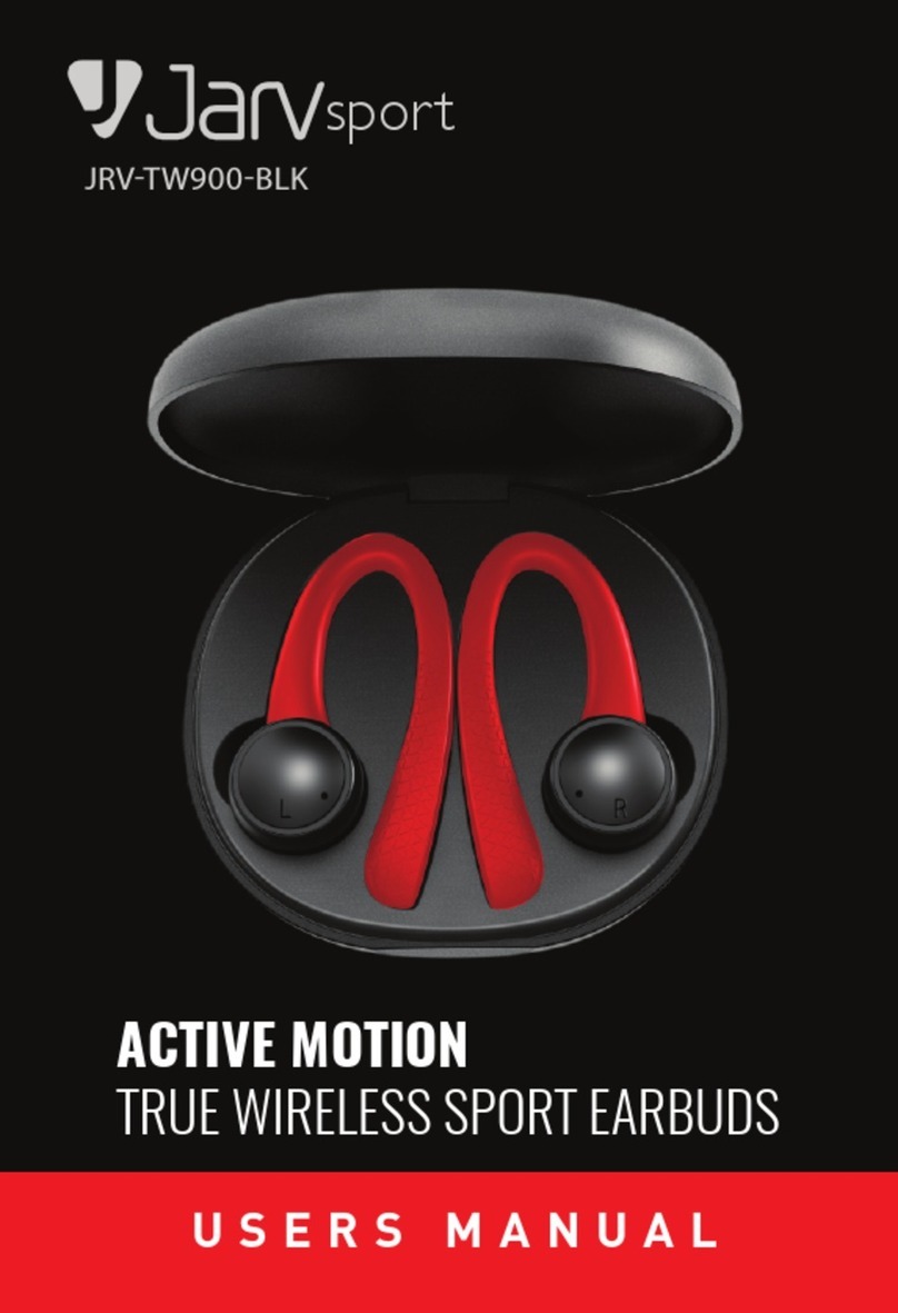 Jarv Active Motion JRV-TW900-BLK User manual Jarv Active Motion JRV-TW900-BLK User manual