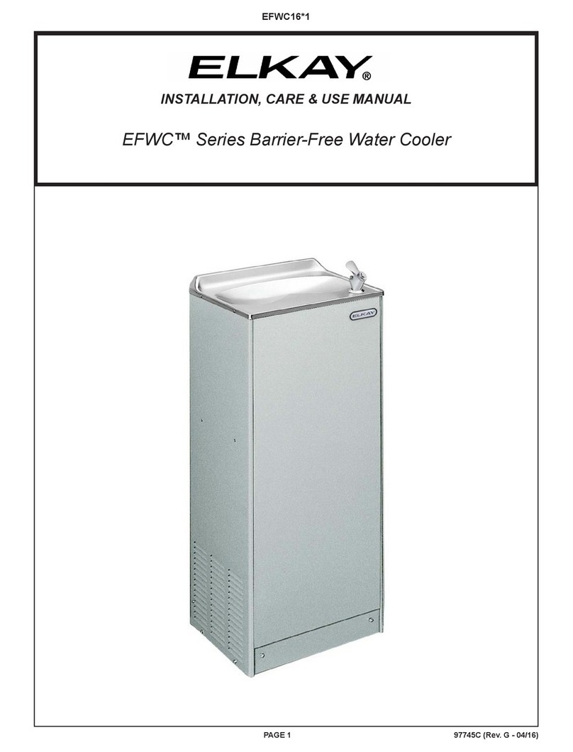 Elkay EFWC Series Installation, care & use manual