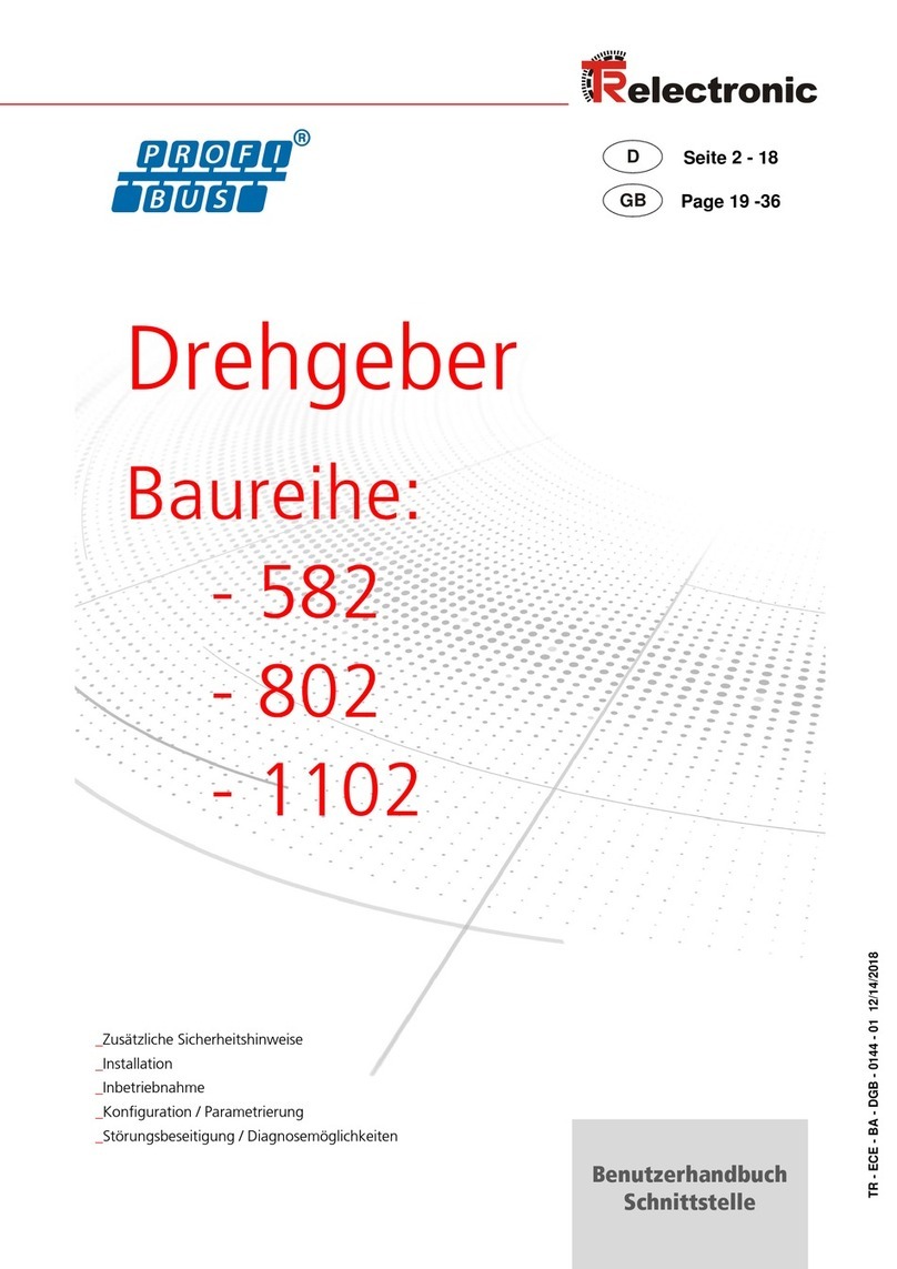 TR-Electronic Profibus 582 Series user manual