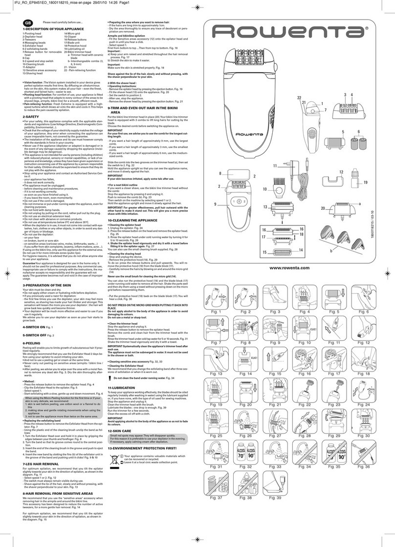Rowenta EP8451EO User manual