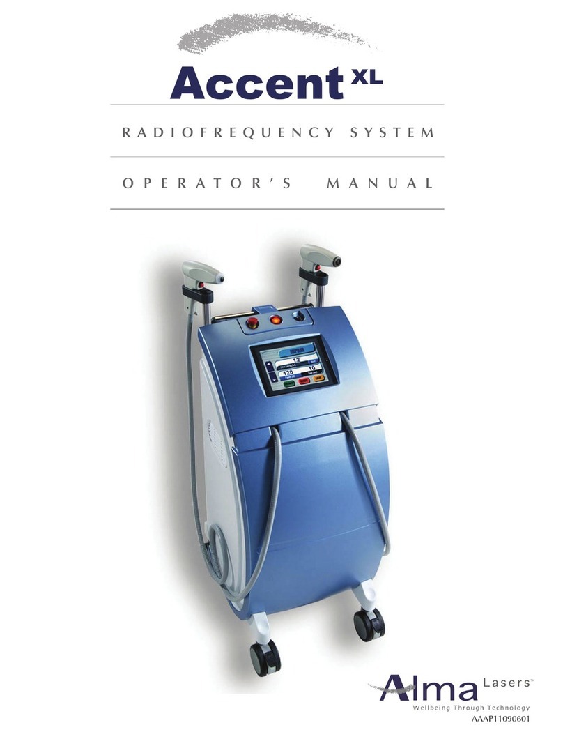 Almaco Lasers Accent xl Operator's manual