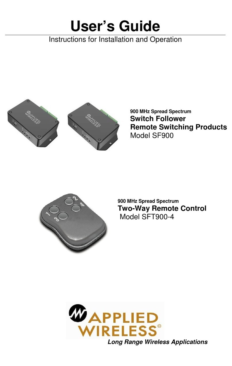 Applied Wireless SF900 User manual